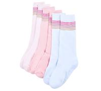(23-26) Kids' Socks Children Cotton Socks Toddler School Socks 5 Pairs Striped Print