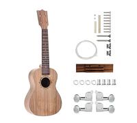 23'' 26'' Ukulele DIY Guitar DIY Zebra Wood Body Rosewood Fingerboard Pegs String Bridge Nut Kit Guitar Body (Color : 26inches)
