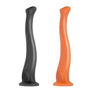 23/32/41cm Super Long Dildo Silicone Anal Plug with Suction Cup Smooth Anal Dildo Soft Butt Plug Anus Dilator Vagina Anal Plug Dildo Sex Toy for Women Men(Black Schwarz,M)
