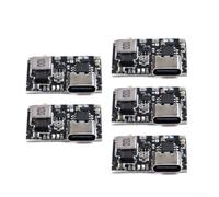 23.4x18mm Adjustable Boost Charger Module 1A Tunable Current 4.2V-28V Output Soft-Start Overheat Protection For 3.7V Lithium DIY Power Circuits(5PCS)
