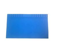 23.5X13.5 Inch Super Big Silicon Insulation Pad Repair Work Mat Heat-Resistant Soldering Station Platform(600mm Blue)