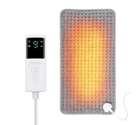 23.6"×11.8" Heating Pad for Neck Shoulders Back, Heated Blanket with Large Digital, 4 Time 9 Heating, Gifts for Mom Dad Women Men, Washable(Gray)