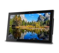 23.6/24-inch IPS high-definition electronic photo album/digital photo frame, 1080P advertising machine, tempered glass panel, home and commercial use(Color:Black)