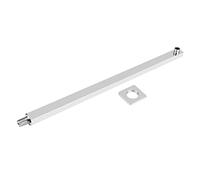 23.6 Inch Square Extension Shower Arm, Stainless Steel Easy Installation Shower Head Extension Armwall Mounted Bright Chrome Finish Shower Pipe Extension