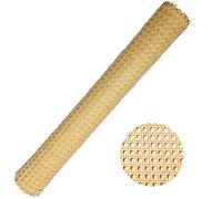23.6" Width Cane Webbing Roll 6.6ft Plastic Rattan Material for DIY Projects and Furniture Upgrades, Ideal for Repairing and Updating Chairs Cabinets, Premium Cane Webbing Roll for Home Improvement