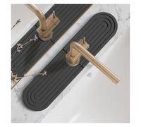 23.6" x 3.9", White, Kitchen Faucet Mat - Diatomite Splash Guard for Sink, Quick-Drying Water Absorbing Stone Tray(Dark Gray,17.7" x 3.9")