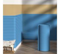 23.6" x 78.7" Padded Upholstered Wall Panels for Kids, Self-Adhesive, 3D Anti-Collision Wall Padding Cushion for Kids with Autism for Bedroom/Playroom/Headboard, Peel and Stick(Blue)