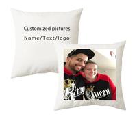 23.63inch 2-sided Printing Personalised Cushion Cover Custom with Photo Baby Velvet Soft Fabric Hug Pillow Birthday Wedding Anniversary For Family Lover Friends (D 19.68 inches)