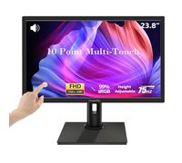 23.8" FHD 1920 x 1080P Touch Screen Height / Pivot / Tilt Adjustable Touch Screen Desktop PC with Built-in Speakers HDMI VGA Type-B 75Hz VESA Black