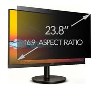 23.8 Inch 16:9 Monitor Privacy Screen Filter, Anti-Glare & Blue Light Blocking Removable Screen Protector, Compatible with HP, Dell, MSI, Samsung, AOC, Philips, ASUS (528 x 297 mm)