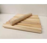 23.8mm Craft Wooden Dowels Poles Sweet Tree Macrame Holes at Each end for Wall Hanging/Tapestry (30cm)