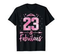 23 and Fabulous Cute Ladies 23rd Birthday Girls 23 Years Old T-Shirt