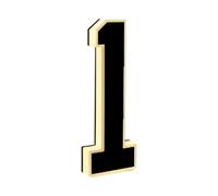 23 Cm Solar Lighted House Numbers for Outside, Light Up Waterproof LED Address Signs for Houses, Black Backlit Illuminated Exterior Modern House Numbers Light for Home Garage Shop (1)