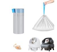 23 Count Automatic Cat Litter Box Bags Compatible with Petpivot Autoscooper 11/12 NeakasaM1 and Similar Open-Top Self-Cleaning Cat Litter Box, Drawstring Handle Heavy Duty Leak-proof, 27 * 13in