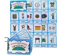 23 Groups English Homophones Flashcards|Grammar Learning Pocket Word Cards|Perfect for Pre-K/Teacher/Autism Therapists Tools