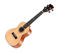 23 Inch Acoustic Electric Concert Ukulele Solid Spruce Ukulele Guitar Musical Instruments Ukelele for Beginner (Color : Electric)