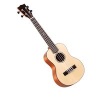 23 Inch Acoustic Electric Concert Ukulele Solid Spruce Ukulele Guitar Musical Instruments Ukulele Starter Kit (Color : Acoustic)