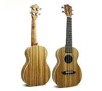 23 Inch Concert Ukelele Hawaii Mini Guitar Uke Brazil Zebrawood Ukulele Rosewood Fingerboard 4 Strings Musical Instruments Children Ukulele (Color : Only Uke)