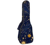 23 Inch Concert Ukulele Case Magic Galaxy Stars Constellation Ukulele Padded Bag with Storage and Shoulder Straps