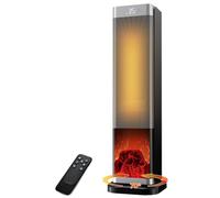 23 Inch Electric Heater, 2000W Space Heater with Remote, 35dB Silent Ceramic Heaters for Home with 70° Oscillation, 4 Modes, Overheating & Tip-Over Protection and 12H Timer for Office Bedroom