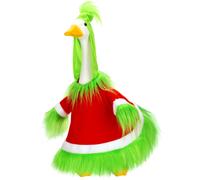 (23-inch goose, 25cm) 2025 Christmas plastic set 23 inches special for porch Christmas Santa Lawn Goose