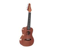 23 Inch Portable Rock Style Solid Top Ukulele Set For Beginners And Adults Ukulele Beginners(Vintage color)