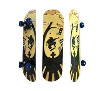 23 inch Skateboards for Juniors, Cruiser Skateboard for Girls Boys Teens Adults Beginners, Mini Skateboards Classic Complete Skate Board (S1_City Hunt)