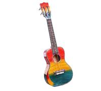 23-inch Ukulele Colored Maple Body Rosewood Fretboard Ukulele 4-string Small Guitar Instrument Ukulele Starter Kit (Color : B)