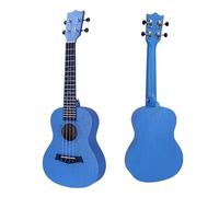 23-inch ukulele mahogany four-string colorful small guitar for beginners wooden ukulele(Sky blue)