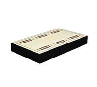 23 Inch Wooden Trendy White Design Backgammon Set