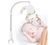 23 inches DIY Baby Crib Mobile Arm,Mobile arm for Crib,Nursery Mobile arm,Baby Mobile Hanger, with Music Box-The Claw Part Can be Adjusted Width-DIY Toy Decoration