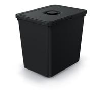 Sorting Waste Bin Recycling Segregation Stackable Lidded Handle Wall Door mounted Kitchen Cupboard Storage Hanging Bin (23L)