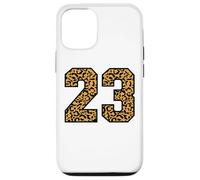 23 Number Leopard Twenty-Three Team Sports Varsity Matching Case for iPhone 12/12 Pro