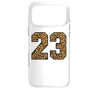 23 Number Leopard Twenty-Three Team Sports Varsity Matching Case for iPhone 17 Pro Max