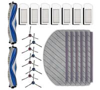 (23 Pack) N20 Plus Replacement Parts Compatible With DEEBOT N20 plus/ N20 Pro Plus Robotic Vacuum Cleaner, 2 Roller Brush, 8 Side Brushes, 7 HEPA Filters, 6 Mop Pads, Accessories Kit