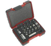 23 PACK TRX Star SECURITY Socket Bit Set - 1/4" 3/8" Square Drive - T10 to T60