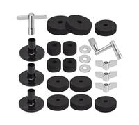 23 Pcs Cymbal Replacement Accessory Washers Gasket for Cymbal Replacement Black