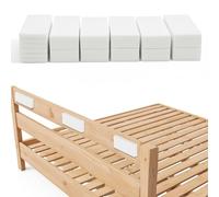 23 Pcs Wall Protectors From Furniture, Headboard Stoppers 10Pcs 0.6in Thick and 13Pcs 0.2in Thick Eva Foam, Headboard Stoppers for Walls Couch Bumper (White)