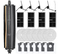 23 Piece Accessory Set for Dreame L10s Ultra Gen 3/X40 Ultra Complete/L40 Ultra/X40 Master/Mova P50 Pro Ultra Robot Vacuum Cleaner, 1 TriCut Brush, 6 Wipes, 4 Filters, 6 Dust Bags, 4 Side Brushes