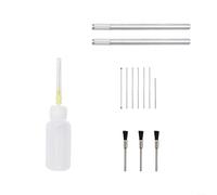 23-Piece Spray Cleaning Kit with Storage Case - Brass Wire & Nylon Detail Brushes for HVLP, Gravity, Suction, Pressure Feed & Airbrush Too