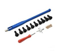 23 Piece Tire Valve Maintenance Kit with Brass Cores TR412 Stems Puller Installer and Multi Function 4 Way Tool