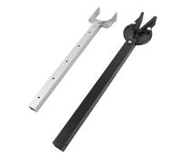 23 to 35 Inch Adjustable Transom Protector ,Outboard Transom Saver with, Composite Head for 100 Horsepower Motor Black