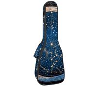 23" Ukulele Bag Astrology Wheel with Zodiac Signs Constellation Map Padding Carry Case Ukulele Cover with Storage and Thick Handle