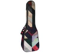 23" Ukulele Bag Zig Zag Padding Carry Case Ukulele Cover with Storage and Thick Handle
