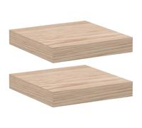 Vidaxl Floating Shelves 2 Pcs 23X23.5X4 Cm Engineered Wood