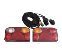 (23 x 6 x 13 cm) vidaXL 2x Trailer Lights Red 12V Motor Vehicle Light Classic Bulb/Led Bulb