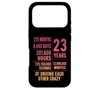 23 Years Married Funny 23rd Wedding Anniversary Case for iPhone 17 Pro