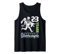 23 Years Silvercouple 23rd Wedding Anniversary Marry Couples Tank Top