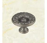 230 Chinese European Antique Round Single Hole Zinc Alloy Clothing Cabinet Handle Home Improvement Handle(Antique Brass)