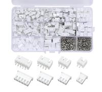 230 Pcs 2.54mm JST-XH Connector Kit, JST-PH 2/3/4/5 Pin pitch terminal kit, Housing Adapter Cable Connector Socket Male, Seat JST Connector JC3